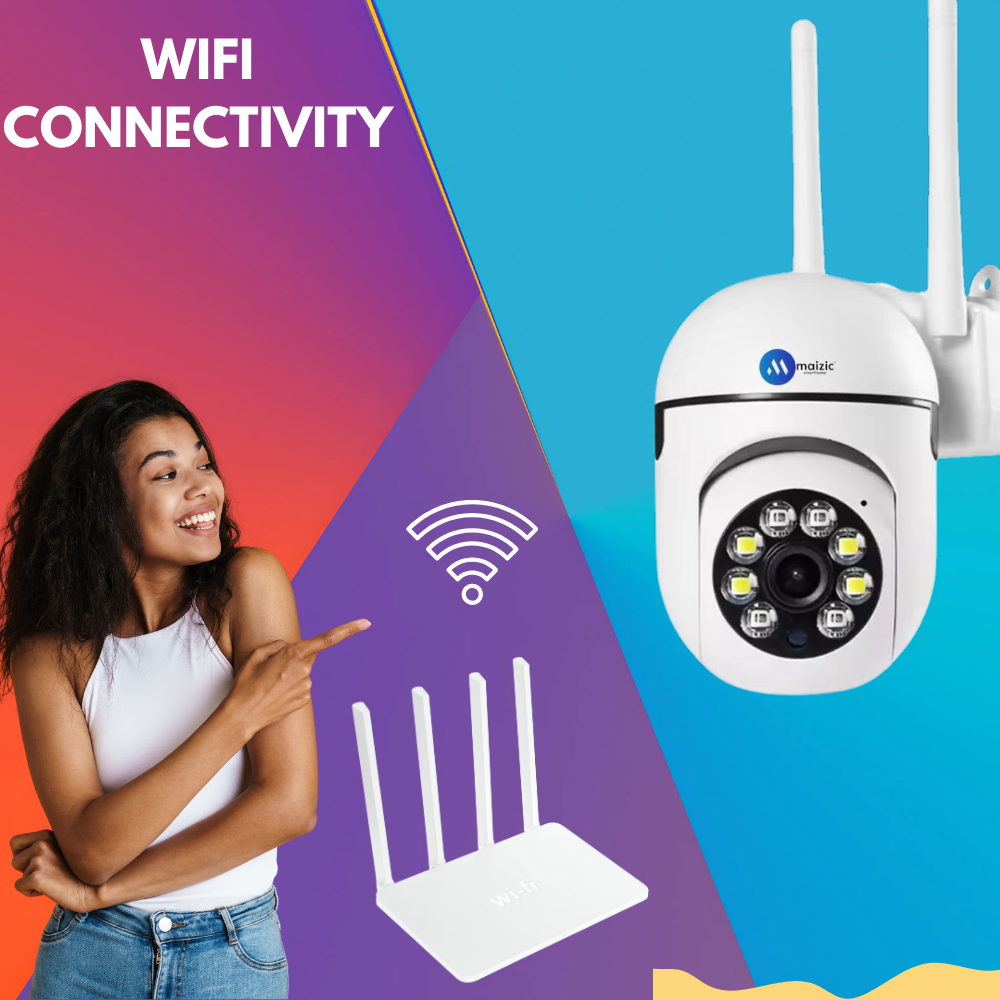 Maizic Smarthome 3 MP FHD WiFi Indoor Mini Fox Ptz Security Camera