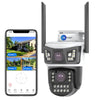 Maizic Smarthome Panther 4G Dual Lens CCTV Camera (5MP + 5MP) | PTZ Control, Triple Screen View, SIM Support, Color Night Vision, PIR Human Detection, 2-Way Audio, Multi-User Access