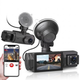 Maizic Smarthome Triplex WiFi Car Dash Cam | 3-Channel Front, Cabin & Rear Camera | 1296P Front + Dual 1080P Recording | G-Sensor | IR Night Vision | Loop Recording | 24H Parking Monitor