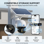Maizic Smarthome Black Bull Solar 4G SIM CCTV Camera | 3MP Full HD Outdoor Wireless Security Camera | Solar Powered | Color Night Vision | Motion Detection | 2-Way Talk | IP66 Waterproof | Live Remote Monitoring
