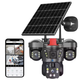 Maizic Smarthome Trion 5MP×3 Triple Lens 4G SIM Solar CCTV Camera for Home Outdoor | 3-Screen Live View | AI Human Detection | Color Night Vision | Two-Way Audio | Multi-User Access | Manual Side Rotation