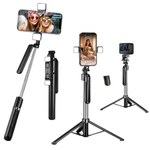 Maizic Smarthome CreatorPod 2 6FT Selfie Stick Tripod with Dual Lights & Bluetooth Remote, Extendable Phone Tripod Stand with Grip Handle, 10M Remote Range for Vlogging, Selfies, Reels