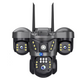 Maizic Smarthome Trion X 5MP×3 Triple Lens 4G SIM CCTV Camera | Outdoor Security Camera Without WiFi | 360° PTZ Rotation, Color Night Vision, AI Motion Detection, Two-Way Audio, SD Card Support