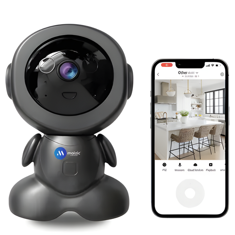 Maizic Smarthome Baby Robot 3MP 360° WiFi CCTV Security Camera for Home Indoor | AI Human Detection, Color Night Vision, 2-Way Audio, Multi-User Viewing, 128GB SD Card Support