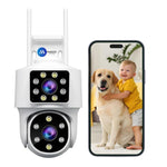 Maizic Ultracam Supercam Dual Lens 5MP WiFi Outdoor CCTV Camera – Color Night Vision, 360° PTZ, Two-Way Audio, AI Motion Detection