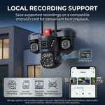 Maizic Smarthome Trion Triple Lens 5MP×3 WiFi Outdoor CCTV Camera | 3-Screen Live View | 360° Pan-Tilt | AI Motion Detection | Full-Color Night Vision | Two-Way Talk | Mobile App Control