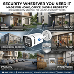 Maizic Smarthome 8MP Outdoor Bullet Wired IP CCTV Camera for Home & Office | Ethernet Security Camera with Built-in Audio, Starlight Night Vision, ONVIF & NVR Compatible, Waterproof