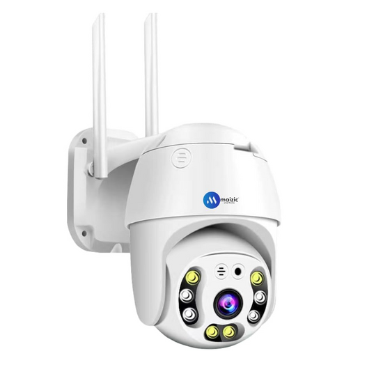 Maizic Smarthome Orange Fox 5MP WiFi PTZ Camera | Full HD Pan-Tilt CCTV with Two-Way Audio, Motion Detection, Color Night Vision, Waterproof, SD Card Support (Up to 128GB)