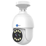 Ubercam 8X Optical Zoom 8 MP FHD WiFi Indoor Dual Lens Bulb Camera