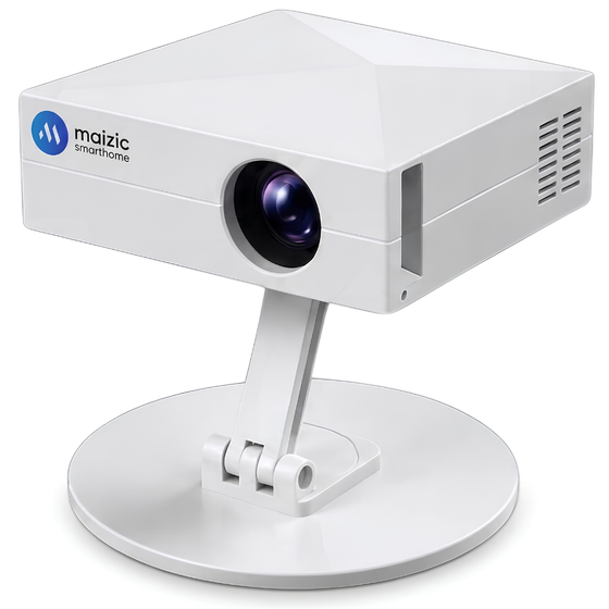 Maizic Smarthome Lumora Air Smart Projector for Home, Android 13, 4K Video Decoding, 12000 Lumens, Auto Keystone, 180° Rotatable Projection, WiFi 6, Bluetooth 5.4 & Miracast