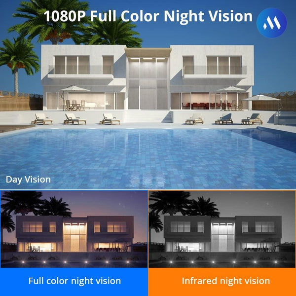 Outdoor 4G Sim Camera with 1080P Wide Angle View Night Vision Motion Detection Bullet Security Camera