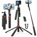 Maizic Smarthome CreatorPod 6 1.8M Extra-Long Selfie Stick Tripod with 360° Balance Handle, Detachable Bluetooth Remote, Aluminum Tripod Stand, 1/4-Inch Light Mount, Type-C Charging for Vlogging