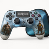 Maizic Smarthome Funetic “God of War” Themed Bluetooth Wireless P4 Gaming Controller – Compatible with PS4/PS4 Pro/PS4 Slim/PC/Smartphone | Dual Vibration, Turbo, Touchpad, Type-C Charging, 10hr Battery | Works with PS5 | Includes Case