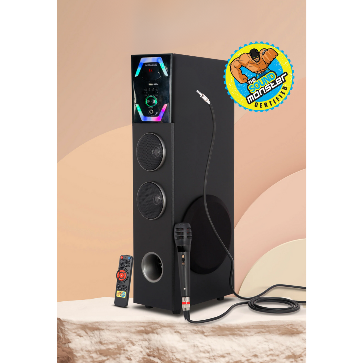 DJ Star Boy Tower Speaker Powerful Sound, Elegant Design