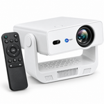 Maizic Smarthome Nano Lumora HD Smart LED Projector, Native 720P, 220 ANSI Lumens, 150 Inch Display, Dual Band WiFi, Bluetooth, Auto Keystone, Android & iOS Screen Mirroring, HDMI & USB