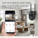 1. Maizic Smarthome Mini Fox Black 5MP Full HD 360° Smart Wi-Fi Indoor Security Camera with AI Person Detection, Motion Alerts, Two-Way Talk and Colour Night Vision