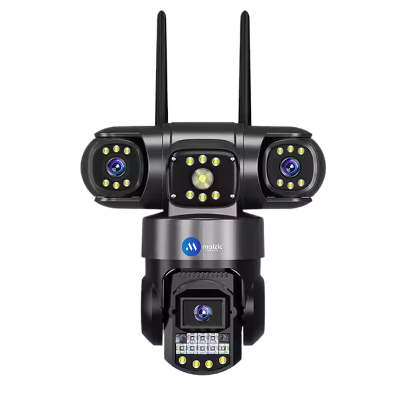 Batim Camera Batman Black 3in1 4G Sim CCTV Camera (5MP+5MP+5MP) Full HD 3 Lens/3 Sc ...