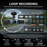 Maizic Smarthome Drive Cam Q1 4 Channel 1080P*4 Dash Camera for Car, Front Rear Left Right Recording, WiFi, WDR Night Vision, G-Sensor, Loop Recording, Parking Monitor, Wide Angle Car DVR
