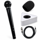Maizic Smarthome Unidirectional Reporter Microphone with Noise Reduction, Wired Handheld Mic for Smartphone, Clear & Crisp Voice Recording for YouTube, Vlogging, Interviews, Podcasting & Blogging