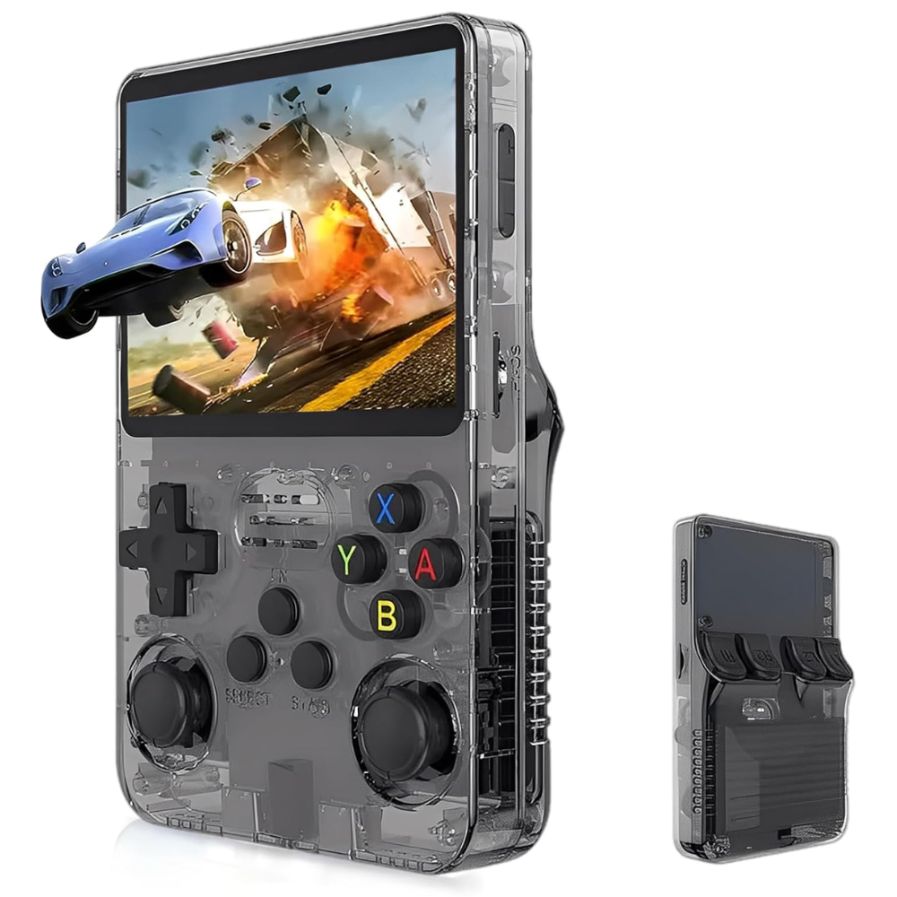 Maizic Smarthome R36S Retro Handheld Game Console – 3.5" Display, Built-in 15000+ Classic Games, Portable Video Gaming System with Rechargeable Battery, for Kids & Adults