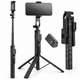 Maizic Smarthome CreatorPod 4 69-Inch Selfie Stick Tripod with Detachable Bluetooth Remote, 360° Rotating Holder, 175cm Aluminum Tripod Stand for Smartphone & Action Camera, Vlogging, Travel & Reels