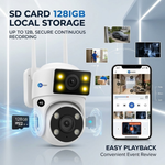 Maizic Smarthome Lynox 4G SIM Outdoor PTZ CCTV Camera | Full HD 1080P Security Camera | 360° Pan & Tilt Rotation | AI Motion Detection & Auto Tracking | Color Night Vision | Two-Way Audio | IP66 Waterproof | microSD Card Support