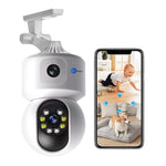 Refurbished Maizic Supercam 10MP WiFi Home Security Camera – 360° PTZ Coverage | Color Night Vision | Smart Motion & Human Detection | 2-Way Talk