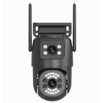 4G Sim 5+5 MP 1080P FHD 2in1 Dual Lens/Screen Wireless Bullet+PTZ Outdoor Camera