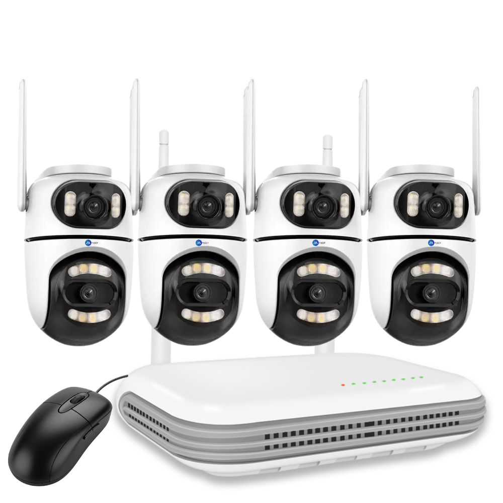 Maizic Smarthome PowerHub 5MP+5MP Dual Lens Wireless CCTV NVR Kit | Auto-Pair 10-Channel System | Dual Lens PTZ Cameras | 100M Long-Range WiFi | ONVIF Compatible | 1TB NVMe SSD | Full-Color Night Vision | 2-Way Audio | App Live View