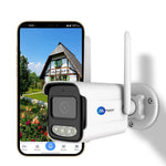 Maizic Smarthome BulletX 4MP WiFi Outdoor CCTV Camera | Full HD, 360° View, 10X Zoom, Color Night Vision, Motion Detection, 2-Way Audio, SD Card Support (Up to 128GB)