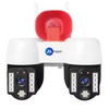Maizic Smarthome 2in1 2K FHD Siren 1080p Resolution WIFI Wireless Outdoor Camera with Dual Lens | 360° View | Alarm | Motion Detection | Color Night Vision | IP66 Weatherproof | Two Way Audio Support Upto 128 GB SD Card