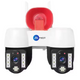 Maizic Smarthome 2in1 2K FHD Siren 1080p Resolution WIFI Wireless Outdoor Camera with Dual Lens | 360° View | Alarm | Motion Detection | Color Night Vision | IP66 Weatherproof | Two Way Audio Support Upto 128 GB SD Card