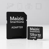 Maizic smarthomes 128GB Class 10 MicroSD Memory Card | High-Speed UHS-I SDXC Card with Adapter | Full HD Video, Photo & App Storage for Smartphones, Tablets, Action Cameras, CCTV & More