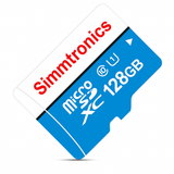 Maizic smarthomes 128GB Simmtronics MicroSD Memory Card | High-Speed UHS-I SDXC Card with Adapter | Full HD Video, Photo & App Storage for Smartphones, Tablets, Action Cameras, CCTV & More