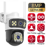 Maizic Smarthome 2k 8MP 3 in 1  Triple View WiFi Wireless PTZ Outdoor Security Camera