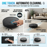 Maizic Smarthome Automatic Robot Vacuum Cleaner for Home | Powerful Suction, Smart Sweeping & Strong Dust Cleaning | Compact Robotic Floor Cleaner for Tiles, Marble & Hard Floors | One-Touch Operation