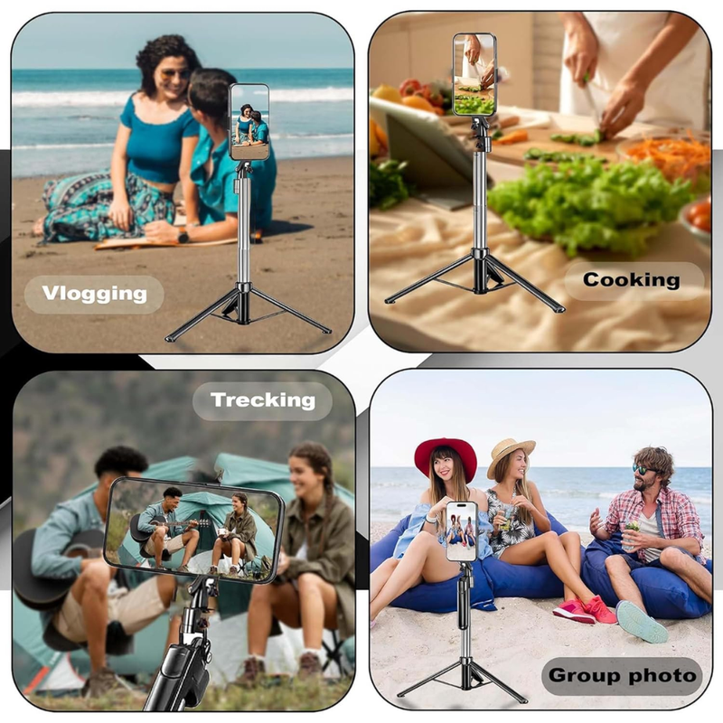 Maizic Smarthome 1 CreatorPod 11 70cm Selfie Stick Tripod with Bluetooth Remote, Reinforced Extendable Mobile Phone Stand for iPhone & Android, Vlogging, Reels, Selfies, Group Photos & Travel