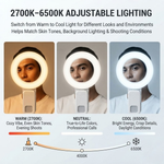 Maizic Smarthome KR-L15 Creator Selfie Light | Portable LED Mobile Light for Reels, Vlogging, Selfies, Makeup & Video Recording
