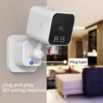Maizic Smarthome 3MP FHD WiFi Clock Camera | Plug & Play Indoor CCTV with Color Night Vision, Motion Detection, Two-Way Talk, Multi-User Access & 128GB SD Card Support