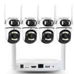 Maizic Smarthome PowerHub 5MP+5MP Dual Lens Wireless CCTV NVR Kit | Auto-Pair 10-Channel System | Dual Lens PTZ Cameras | 100M Long-Range WiFi | ONVIF Compatible | Full-Color Night Vision | 2-Way Audio | App Live View