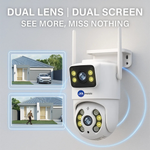 Maizic Smarthome Supercam Fox 5MP+5MP Dual Lens WiFi Outdoor Security Camera | Full HD 360° View | Color Night Vision | AI Human Detection | 2-Way Audio | Waterproof CCTV with 128GB SD Support | Multi-User Access