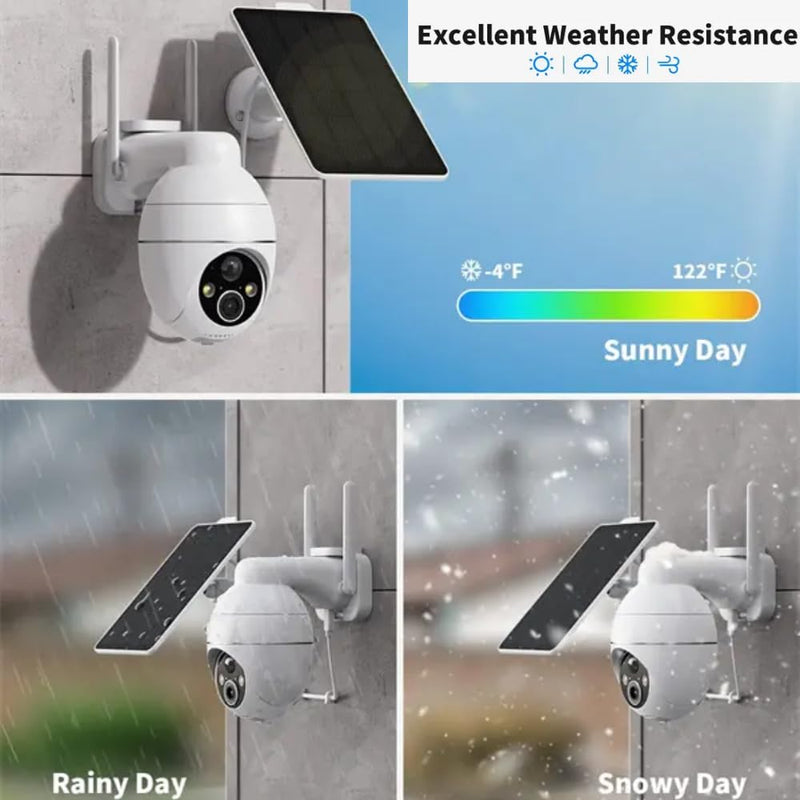 Maizic Smarthome OvaCam 4G SIM Solar-Powered Outdoor CCTV Camera | Pan & Tilt Zoom, Color Night Vision, Motion Detection, 2-Way Talk, Weatherproof, Supports SD Card up to 256GB