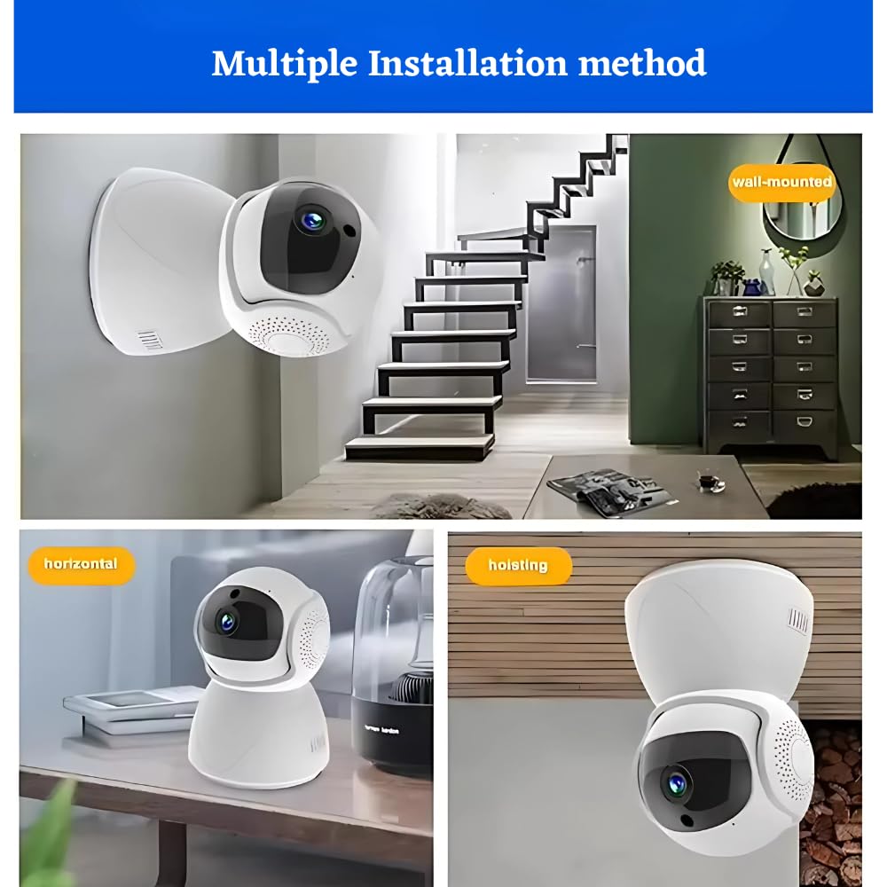 Maizic Smarthome 360° Coverage 3 MP Smart CCTV Security WiFi Camera fo ...