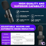 K8 Wireless Collar Mic Mini Omnidirectional Lapel Collar for iPhon&Android TypeC Microphone