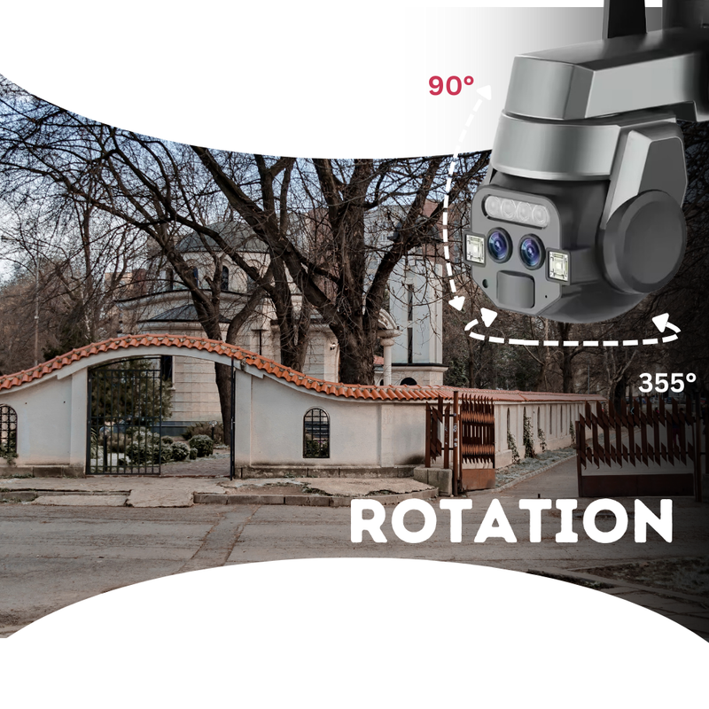 10X Optical Dual Screen Linkage 5 MP Full HD CCTV Camera For Home Outdoor