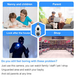 Supercams 2-in-1 Dual Lens Dual Screen Bulb 4MP Wi-Fi Wireless Camera