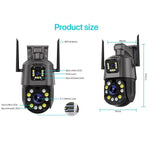Maizic Smarthome Falcon 8MP Dual Lens PTZ WiFi Camera – 36X Optical Zoom, Outdoor CCTV, 180m Day/100m Night View, Color Night Vision, 2-Way Audio, ISCEE App