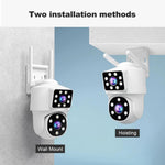 Maizic Ultracam Supercam Dual Lens 5MP WiFi Outdoor CCTV Camera – Color Night Vision, 360° PTZ, Two-Way Audio, AI Motion Detection