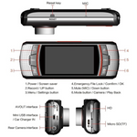 3 MP FHD 2.7 Inch LCD Car Dashcam Camera