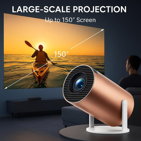 Maizic Smarthome Rose 2X Android Smart Projector | 13.0 OS | 950S Chip | Native 800P, Supports 1080P & 4K | 4D & Auto Keystone | Netflix, Prime, Wi-Fi, Bluetooth | Screen Mirroring